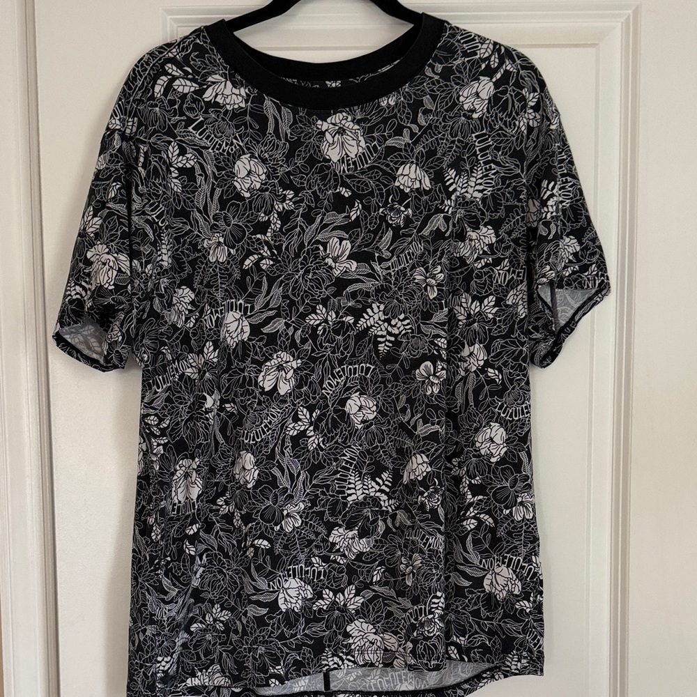 lululemon athletica All Yours Black and White Floral Tee 8